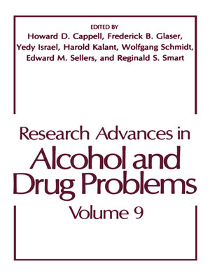 cover image of Research Advances in Alcohol and Drug Problems